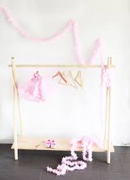 I am working like crazy on making a functional play room for the girl's to enjoy and imagine and. Diy Wooden Clothing Rack In 10 Yes 10 Minutes A Bubbly Life
