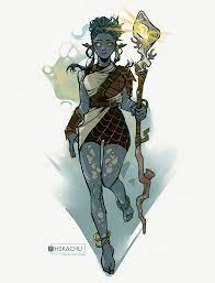 Art] [OC] Sea Elf Warlock! (Bronze Dragon Patron) : r/DnD