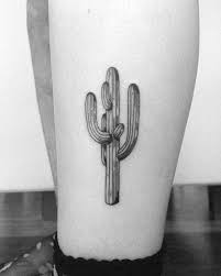 Simple Cactus Tattoo On The Left Calf Tatuajes Increibles Modelos Tatuadas Tatuajes Cactus