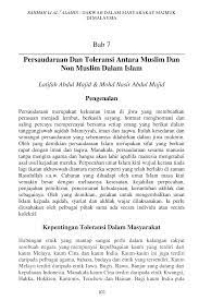 Sangat penting, karena jika tidak ada toleransi dalam masyarakat maka hidup akan terasa tidak nyaman, berantakan, dan tidak harmonis. Kepentingan Toleransi Dalam Masyarakat