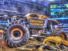 This show would be the first televised event for john seasock's new sudden impact scheme and the first event of the 2004 season where grave digger was not driven by dennis anderson, instead gary porter was driving digger. Maximum Hdr Lucas Oil Stadium Indianapolis In Photo C 2012 Monster Jam Monster Trucks Monster Truck Cars Monster Jam