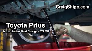 Genuine toyota automatic transmission fluid. Prius Transmission Fluid Change Ecvt Youtube