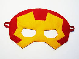 ironman superhero felt mask red yellow soft kids by feltfamily felt mask diy costumes kids costume gift
