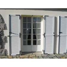 Volets Battants Lames A L Americaine Style Persiennes Pour Baie Vitree Volet Battant Pvc Volet Battant Persienne
