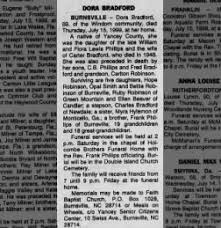 Dora Bradford Obit