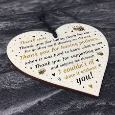 Special Thankyou Gift Wood Heart Boyfriend Girlfriend Husband It meant the world to me. special thankyou gift wood heart