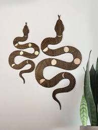 Snake Wall Hanging Engraved Wall Art Phases Of The Moon Home Etsy Wall Hanging Hanging Wall Art Animal Kids Room