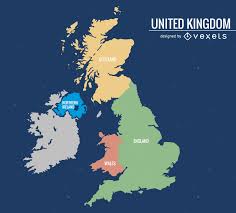 Physical map of the united kingdom. United Kingdom Map Vector Download