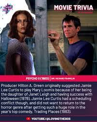 Movie Trivia: Psycho II (1983) #Lovingthe80s #80sNostalgia #PsychoII  #JamieLeeCurtis