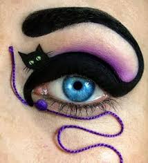 Easy Halloween Make Up Ideas For Men And Women Beauty And The Mist Halloween Eye Makeup Cat Eye Makeup Halloween Cute Eye Makeup