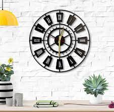 Luqa Unique Design Metal Wall Clock Metal Wall Decor Art Work Wall Art Metal Art Wall Decoration Home Metal Decor 19x19in 50x50cm In 2021 Metal Wall Clock Large Wall Clock Modern Metal
