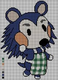 Pixel kawaii fox clipart drawing animal crossing grid transparent drawings chibi bunny toppng clipground pngio. Cross Stitch Pattern Celeste Animal Crossing By Emelieozwin On Deviantart Artofit