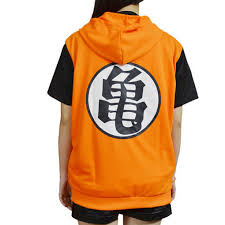 Holran Dragon Ball Z Son Goku Clothing Hooded Short Sleeve Tshirt Tee