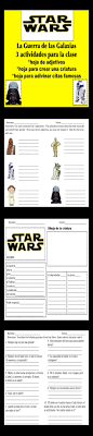 Star Wars 3 Actividades Para La Clase De Espanol Spanish Lesson Plans High School How To Speak Spanish Teaching Spanish