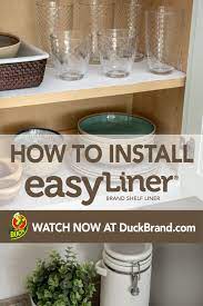 Contents 2 shelf liners for wire shelf liner set 6 bloss shelf liner drawer liner cabinet liner Learn How To Install Easyliner Shelf Liner Shelf Liner Cabinet Liners Kitchen Cabinet Liners