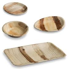 Canape Wooden Bowls Areca Palm Cake Plate Wood Plates Paper Plates Dessert Plates Disposable Plates Boho Decor Plastic Free Palm Leaf Plates Leaf Plates Plates And Bowls