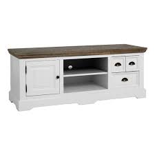Markus John Fleur Tv Meubel Landelijke Wit 145cm