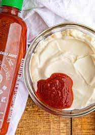 I add a good few dashes of frank's red hot sauce to give it a nice kick. Easy Spicy Mayo The Best Topping And Spread Dinner Then Dessert