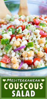 Low calorie main meal recipes with couscous. Mediterranean Couscous Salad With Tomatoes With Feta Tomatoes Evolving Table