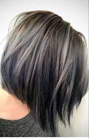 Beautiful Grey Shade In 2020 Gray Hair Highlights Transition To Gray Hair Brunette Hair Color