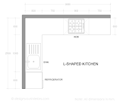 shaped kitchen layout plan house
