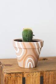 Rainbow Plant Pot Terracotta Pot Hand Painted Planter With Drainage Hole Boho Plant Pot Indoor Planter Saucers Optional In 2021 Plant Pot Design Plant Pot Diy Hand Painted Planter