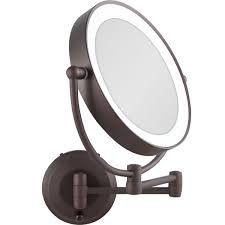 wall mounted lighted shaving mirror