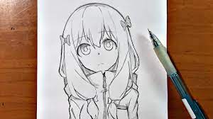 Check spelling or type a new query. Easy Anime Drawings How To Draw Cute Girl With Just A Pencil Youtube