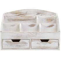 Poppin small desk organizer, white. White Desktop Organization You Ll Love In 2021 Wayfair