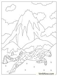 Foster the literacy skills in your child with these free, printable coloring pages that can be easily assembled int. Free Cheetah Coloring Pages For Download Printable Pdf