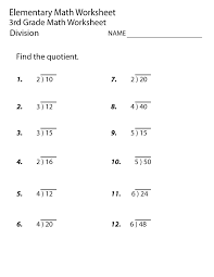 Free Printable Worksheets For 3rd Grade 3rd Grade Math Worksheets Free Math Worksheets Math Division Worksheets