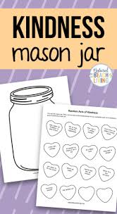 Free printable labels for mason jars. Kindness Jar Printable Template And Kindness Activity Natural Beach Living