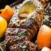 Before we pop the pork tenderloin into the oven, we wrap it tightly in foil. 1