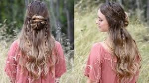 An half up half down hairstyle barely takes a few minutes. 3 Easy Half Up Hairstyles Cute Girls Hairstyles