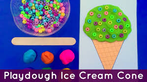 Playdough Ice Cream Cone Preschool Learning For Fine Motor And Sensory Preschool Learning Preschool Fine Motor Ice Cream