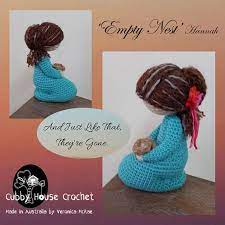 Empty Nest Hannah Crochet Pattern Mother Kneeling Holding Empty Nest English Dutch And German Translations Included In Purchase Crochet Patterns Crochet Train Up A Child