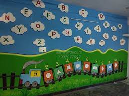 Alphbets Cartoon Work School Wall Decoration Classroom Wall Decor School Wall Art