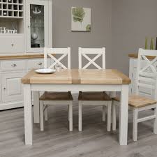 Do you prefer an extendable dining table set? Deluxe Painted 1200 Extending Dining Table Chairs Set