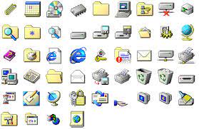 Windows 95 Icons Microsoft Icons Windows 95 Computer Icon