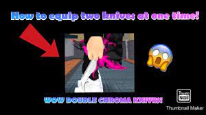 If you have any suggestions on something that should be changed please feel free to comment them, it will help a lot with making sure the values are as accurate as possible. New Mm2 Glitch How To Equip 2 Knives At Once Mobile Glitch Youtube