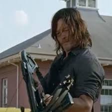 In The Walking Dead (2010-) Daryl Dixon'S Weapon Of Choice Is The Crossbow.  This Was A Conscious Decision From Actor Norman Reedus, To Train His Upper  Body For The Weight Of Carrying