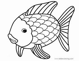 Rainbow Fish Coloring Page Unique Rainbow Fish Coloring Pages Easy Drawing Free Printable Unicorn Coloring Pages Fish Coloring Page Rainbow Fish Template