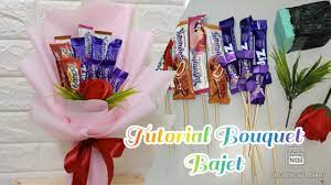 Dan banyak penggemar coklat yang. Tutorial Bouquet Bajet Easy Wrapping Chocolate Bouquet Youtube
