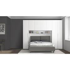 Le soluzioni con letto sopra l'armadio sono adatte. Camera Da Letto Con Armadio A Ponte Bianco Frassinato Vendita Online Camera Da Letto Con Armadio A Ponte Bianco Frassinato In Offerta