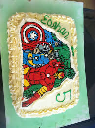 Avengers Buttercream Birthday Cake For My Sons 5th Bday Transfer Created Using Frozen Buttercream Technique By Celebration Cakes Cake Buttercream Techniques