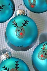 20 Minute Crafter Reindeer Thumbprint Ornaments Cheap Christmas Diy Christmas Crafts For Kids Christmas Crafts