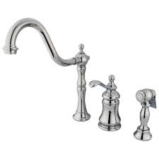 Once simply a tool for food preparation and. Kingston Brass Templeton Single Handle Standard Kitchen Faucet With Side Sprayer In Chrome The Home Depot Canada