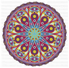 Mandala Clip Art Eps Svg Png Jpg Vector Graphic Clip Art Etsy Clip Art Purple Yellow Tribal Patterns