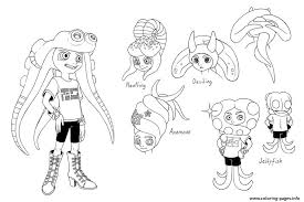 If the 'download' 'print' buttons don't work, reload this page by f5 or command+r. Splatoon Characters Marie Coloring Pages Printable