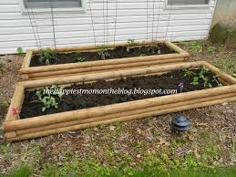 I made two raised garden bed covers for garden beds measuring 4 feet by 6 feet in length. Happiest Mom On The Blog Garden Boxes Diy Diy Raised Garden Garden Boxes Diy Landscape Timbers